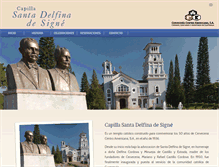 Tablet Screenshot of capillasantadelfina.com